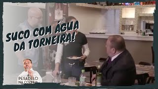 Jacquin descobriu que o suco era feito com água da torneira  Esporte Bar  Pesadelo na Cozinha [upl. by Knipe380]