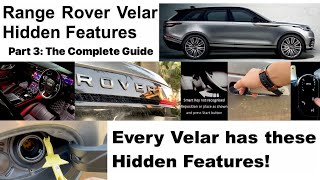 Range Rover Velar Hidden Features  Part 3 The Complete Guide [upl. by Naneik826]