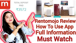 Rentomojo ExperienceRentomojo Furniture Appliance Electronics ReviewRentomojo App Full Information [upl. by Inalawi]