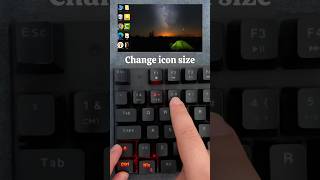 Change Icon Size windows computer tricks [upl. by Anatlus]