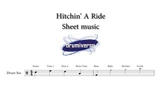 Hitchin A Ride by Green Day  Drum Score Request 36 [upl. by Poirer548]