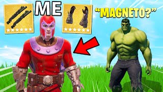 I Pretended to be MAGNETO in Fortnite [upl. by Adnolehs998]