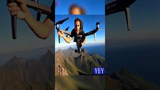 Drone Lifting a Man Flying YesEpicYes Trending [upl. by Imeaj]