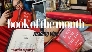 reading vlog book of the month  🎧🩸listen for the lie  amy tintera [upl. by Isoj]