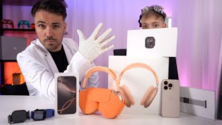 XXL ASMR Unboxing Phone 16 Pro  AirPods Max  Apple Watch 10  Ultra 2 Black Titanium  Milanaise [upl. by Aim]