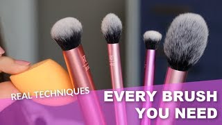 The Best Makeup Brushes from Real Techniques  Bailey B [upl. by Nylknarf]