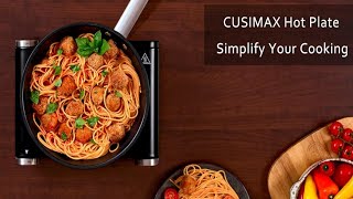 CUSIMAX Electric Hot Plate for Cooking Portable Single Burner [upl. by Mayes]