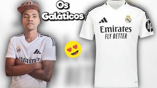 Os Galáticos estão Chegando😚😚Camisa Real Madrid 2425 Comprada na Shopee [upl. by Hawley643]