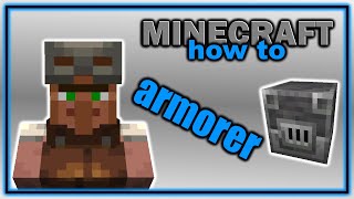 Complete Guide to Armorer Villager Trades  Easy Minecraft Villager Guide [upl. by Ahtabbat867]