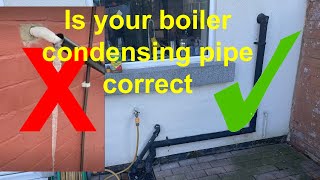 Protect your boiler from breakdown over winter make sure the condensate pipe is installed correctly [upl. by Koa]