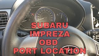 Subaru Impreza Obd Diagnostic Port Location 🚗👨‍🔧 [upl. by Josey592]