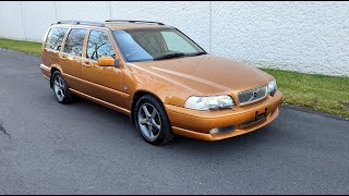 4K Review 1998 Volvo V70R AWD Orange Japanese Import Virtual TestDrive amp Walkaround [upl. by Tiras]