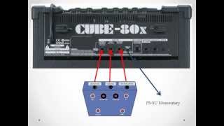 FS6 Pedal Footswitch homemade  DIY voucher for 3 for Roland Cube 80x [upl. by Yhtomot221]