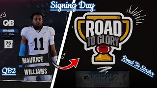 EA College Football 25 Road to Glory  Signing Day to BenchStarter [upl. by Ylac]