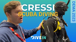 CRESSI booth tour DEMA 2023  scuba diving [upl. by Nommad]