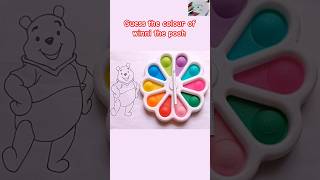 satisfying drawingGuess the colour of cute winni the pooh drawing artwork shorts guessthecolour [upl. by Acissaj]