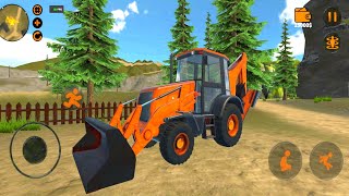 JCB Backhoe Loader Simulator Game  JCB Backhoe Simulator l Android Gameplay [upl. by Alyac]