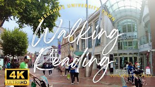 Walking Tour of Reading England UHD 4K  Oracle Shopping Centre  September 2022 [upl. by Quincy250]