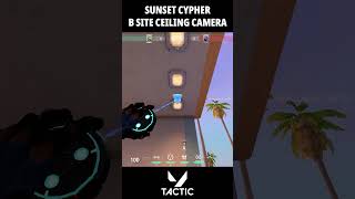 Sunset Cypher Defense B Site Ceiling Camera Setup  Valorant Tactic [upl. by Amairam285]