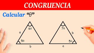 CONGRUENCIA de TRIANGULOS  ejercicios resueltos paso a paso [upl. by Errehs]