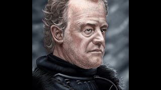 Game Of Thrones  Alliser Thorne Owen Teale Speed Painting [upl. by Manson]