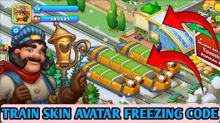 TOWNSHIP HACK TRAIN SKIN  NEW AVATAR FREEZING CODE BY TBRHACH‼️tbrhachgameguardiantownshiphack‼️ [upl. by Aileno]