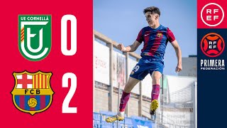 Resumen PrimeraFederación  UE Cornellà 02 FC Barcelona Atlètic  Jornada 14 Grupo 1 [upl. by Nyrraf457]