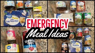 EMERGENCY FOOD STORAGE AND PREP EASY MEALS FROM SHELF STABLE INGREDIENTS [upl. by Enrev]