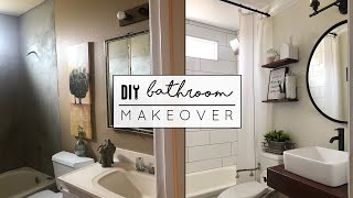 DIY Small Bathroom Makeover [upl. by Relyks]