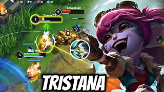 WILD RIFT ADC  THIS TRISTANA IS INSANE BROKEN CHAMP IN PATCH 51B NEW BUILD GAMEPLAY [upl. by Aitital]