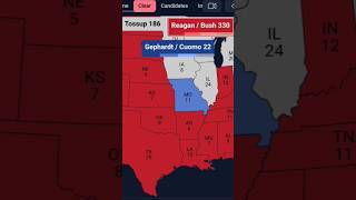 Alternate 1984 Election if Dick Gephardt was the Democratic nominee presidentialelection [upl. by Ydal]