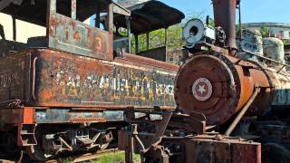 Steam locomotive scrapyard and museum Havana [upl. by Youngran]