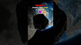 Earth vs Apophis Asteroid 2029 shorts space earth asteroid edits universe [upl. by Dumond]