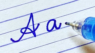 How to write English capital and small letters  Cursive writing a to z Cursive abcd  letters abcd [upl. by Lynus231]