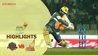 Dhaka Platoon vs Cumilla Warriors Highlights  6th Match  Season 7  Bangabandhu BPL 201920 [upl. by Stegman110]