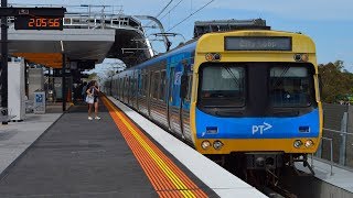 Trains at the new Noble Park station  Melbourne Transport [upl. by Avivah]