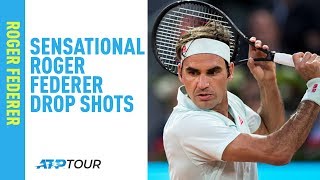 Roger Federers Insane Drop Shots So Far In 2019 [upl. by Tirb]