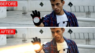 Iron Man Repulsor Effect  Hitfilm Express Tutorial [upl. by Yroffej]