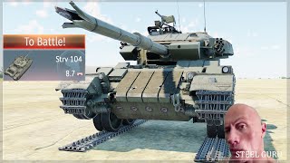 STOCK Strv 104 GRIND Experience 💀💀💀 The WORST STOCK tank in game Im not jok [upl. by Arima847]