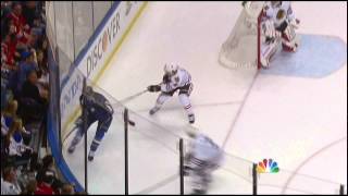 Brent Seabrook charging major on David Backes Chicago Blackhawks vs St Louis Blues 41914 NHL [upl. by Yraek]