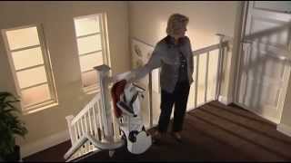 Curved Stairlift by ThyssenKrupp quotFlow 2quot [upl. by Aremihc489]