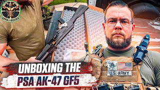 Unboxing PSA AK47 GF5 Forged Classic ALG Rifle  Gun Review [upl. by Haeckel]