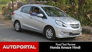 Honda Amaze Test Drive Review in Hindi  Auto Portal [upl. by Selym]