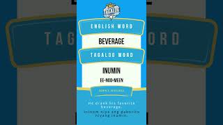 What is quotBeveragequot in Tagalog speaktagalognow [upl. by Rosenblatt]