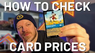 How much are your Lorcana cards WORTH How to check the cost of Disney Lorcana TCG cards [upl. by Fosque813]