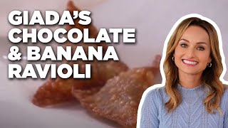 How to Make Giadas Chocolate and Banana Ravioli  Giada at Home  Food Network [upl. by Asiil126]