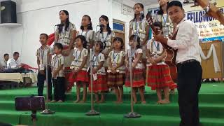 Maharam sardar Baptist ChurchGroup song competition 11th chilldren fellowship CNBPC [upl. by Anthiathia855]