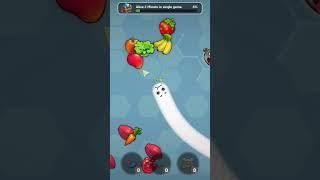 Snake eating fruit game treadinggame newtreading gaming gameplay snakefood wormszone [upl. by Yeneffit]