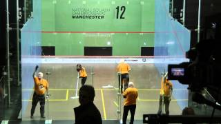 Mens Final National Squash Manchester 12 Feb 2012 pt 1 [upl. by Cristi]