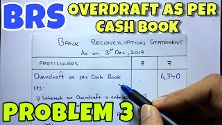 4 Bank Reconciliation Statement  Problem 3 By Saheb Academy  Class 11 [upl. by Swarts]